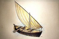 22-Battana con vela latina e brazzera (Barcola)